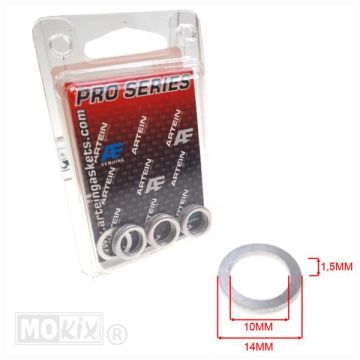 Aluminium ring Artein pro-series 10x14x1.5 10 stuks