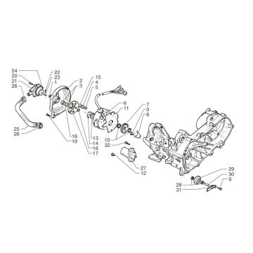 Ontsteking - Stator - Vliegwiel - Startmotor Beta Ark-RR 50 2-takt LC rood 2008