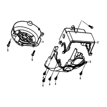 Vliegwieldeksel SYM Crox 50 E4