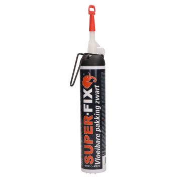 Vloeibare pakking 200ml Super-Fix zwart (-50 tot +230C)