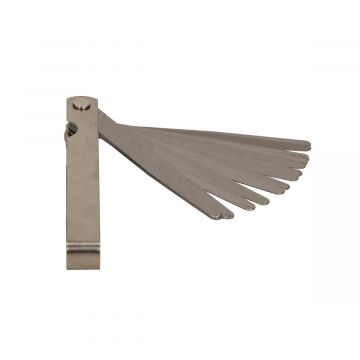 Voelermaat universeel 20 vellen,metaal 0,05-1,00mm 0,002-0,040 inch
