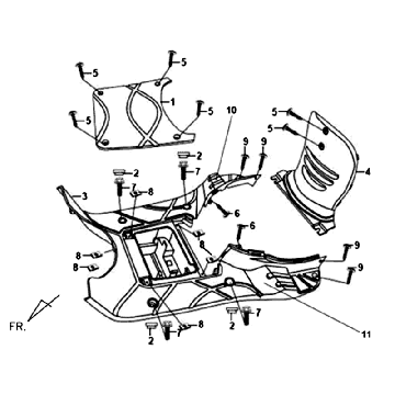 Treeplank - Onderspoiler Sym Fiddle II