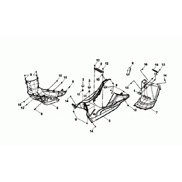 Treeplank - Onderspoiler Sym Mio 50i