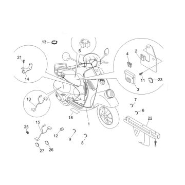 Kabelboom Vespa GTV 250 ie 4V