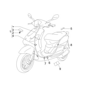 Kabelboom Piaggio Fly 50 2-takt AC