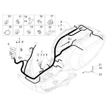 Kabelboom Vespa Sprint 50 4-takt 2V 25km/u