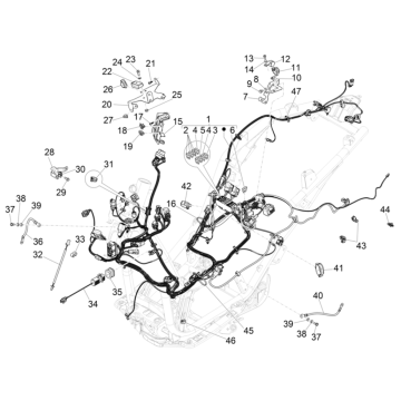 Kabelboom Piaggio Beverly 300 HPE 4V ABS Euro 5 2021-2022