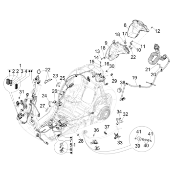 Kabelboom Vespa Elettrica 45km/u Euro 5 2021