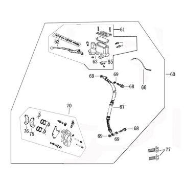 Remcilinder - Remleiding - Remklauw - Remblokken AGM VX50i