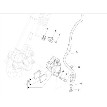 Remcilinder - Remklauw - Remblokken Vespa Elettrica 25km/u SCH Euro 5 2021