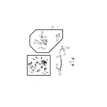 Remcilinder - Remhevel - Remleiding Kymco Agility Delivery 4-takt Euro 4 zwart