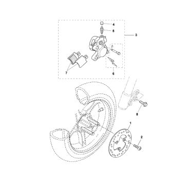Voorrem Yamaha Aerox 50 2-takt LC