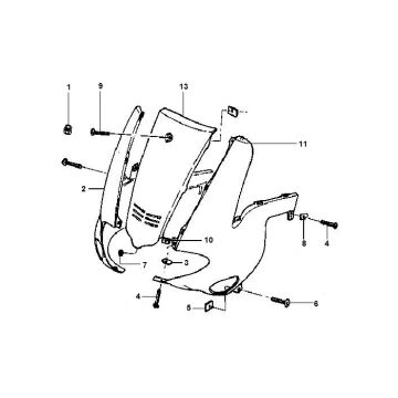 Voorkap Gilera Runner 50 2-takt LC 1998-2005