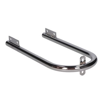 Voorspatbord beugel/stabilisator Puch Maxi type origineel (spatbordmontage gaten 30mm hart-hart boutgat/hoogte 28cm/montage gaten voorvork hart-hart boutgat 35mm)