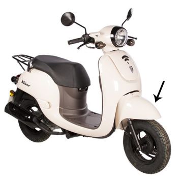 Voorspatbord BTC Milano Creme origineel