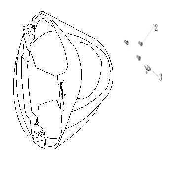 Voorspatbord China Ape 50 zwart