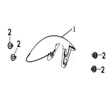 Voorspatbord Generic Ideo 50 2-takt koper 2010