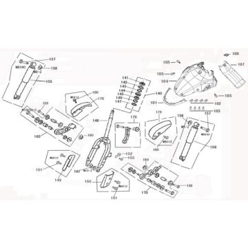 Voorvork - Balhoofdstel - Voorspatbord Edwards Tomorrow Legend mat antraciet