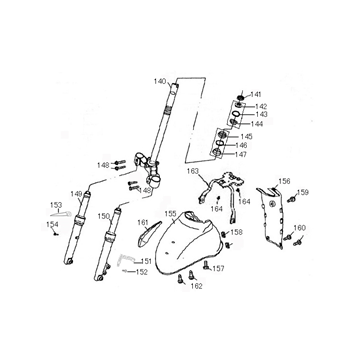 Voorvork - Balhoofdstel - Voorspatbord Iva Venti bruin