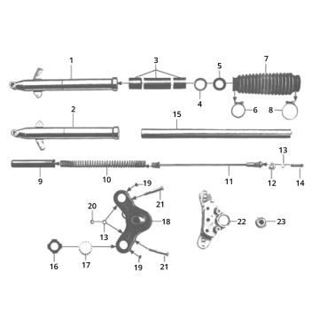 Voorvork Zundapp C50 Sport 517-21L0
