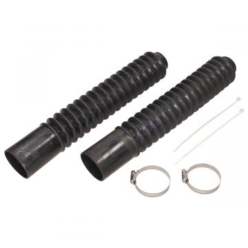 Voorvorkrubber set Honda lang 340 zwart