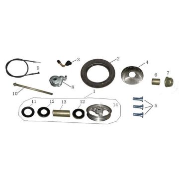 Voorwiel AGM LX antraciet