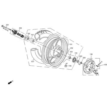 Voorwiel AGM Retro Extra matzwart