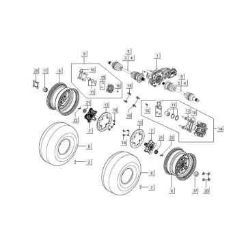 Voorwiel Kymco MXU 400