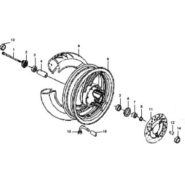 Voorwiel Santini Firenze 4-takt