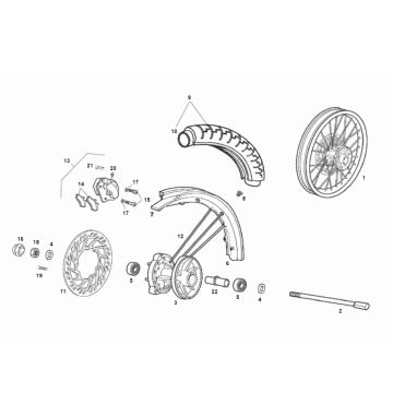 Voorwiel Derbi Derbi Senda SM DRD 2006