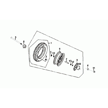 Voorwiel Sym Orbit III Black