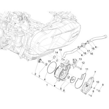 Waterpomp Piaggio Medley 125 ABS Euro 5 2021-2022