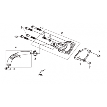 Waterpomp dekel Sym Joymax 300I ABS E3 2014-2016