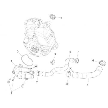Waterpomp Vespa GTS 300 HPE 4V IE ABS Euro 4 2019