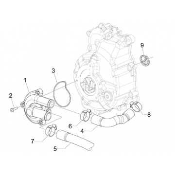 Waterpomp Piaggio MP3 300 LT Sport 2009-2014