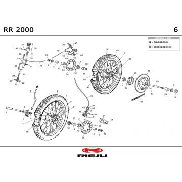 Wielen Rieju RR zwart 2001 2-Takt