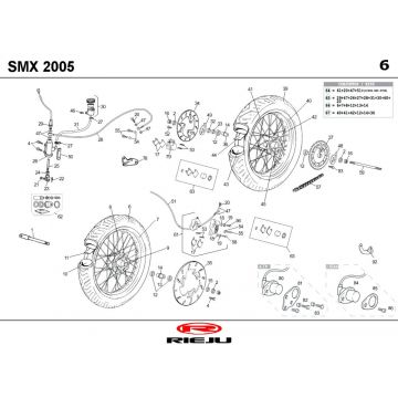 Wielen Rieju SMX blauw 2006 2-takt