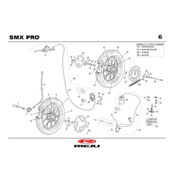 Wielen Rieju SMX pro zwart 2004 2-takt