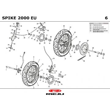 Wielen Rieju Spike grijs 2001 2-takt