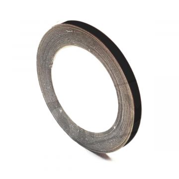 Wielreflectie tape 5mm x 6m zwart