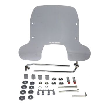 Windscherm -Malossi MHR/b=540mm/h=400mm- Vespa Sprint 50-125-150 - rookgrijs  4516342