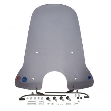 Windscherm hoog smoke type China LX AGM VX/Napoli/Riva/Lux/C50/HT/RL/Venice/Tivoli/Felice/GTS Toscana/Novantic/Rimini/Cashmere (ronde koplamp)Regia made in EU