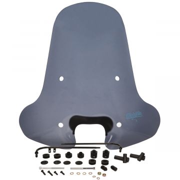 Windscherm hoog smoke (70cm)Piaggio Zip 50cc 2/4-takt 2000→ met zwarte bevestigingsset DMP