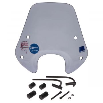 Windscherm laag (30cm) smoke Piaggio Zip 50cc 2/4-takt 2000→ Regia made in EU