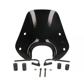 Windscherm laag (30cm) glanszwart Piaggio Zip 50cc 2/4-takt 2000→ Regia made in EU
