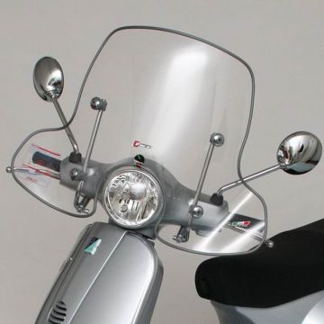 Windscherm medium transparant Vespa LX 50-125-150 2005-2013 Faco
