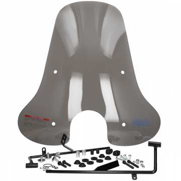 Windscherm hoog smoke AGM VX/VXL/Toring/Napoli/Riva 1/Lux/C50/HT/RL/Venice/Tivoli/Felice/GTS Toscana/Novantic/Rimini/Cashmere (ronde koplamp)