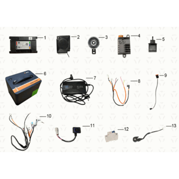 Wire harness assy / battery / charger Yadea M6L