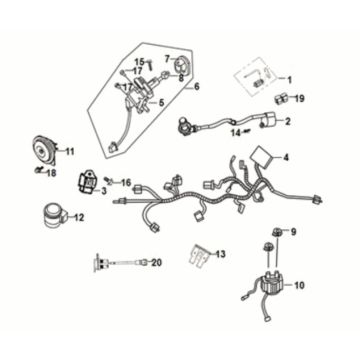Kabelboom Sym Jet 14 50i 4-takt AC Euro 5