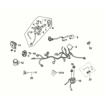 Wire harness Sym Orbit III 50 E5